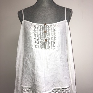 White Off the Shoulder Top - Size Small is being swapped online for free