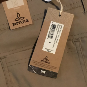 NWT PRANA Convertible Pants 4 Tall is being swapped online for free