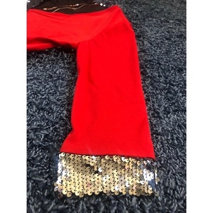 Red and Silver Sequin Adjustable Party Wrap Dress Perfect for the Holidays is being swapped online for free