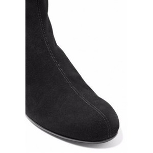 Black Suede flat boots DESIGNER GIUSEPPE ZANOTTI | NEVER WORN is being swapped online for free