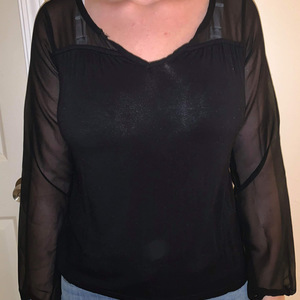 Chic black blouse  is being swapped online for free