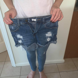 Distressed jean shorts  is being swapped online for free