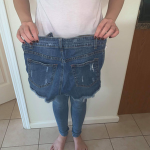 Distressed jean shorts  is being swapped online for free