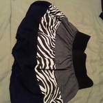 Zebra/gray/blk skirt is being swapped online for free
