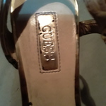 Gold sparkley Guess heels is being swapped online for free