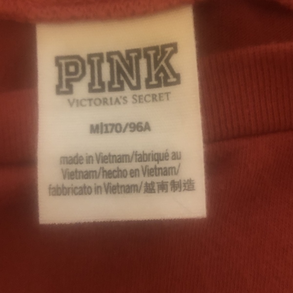 Victoria’s Secret Pink short sleeve shirt size Medium  is being swapped online for free