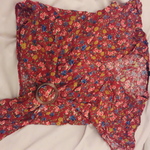 70s style wrap top  is being swapped online for free