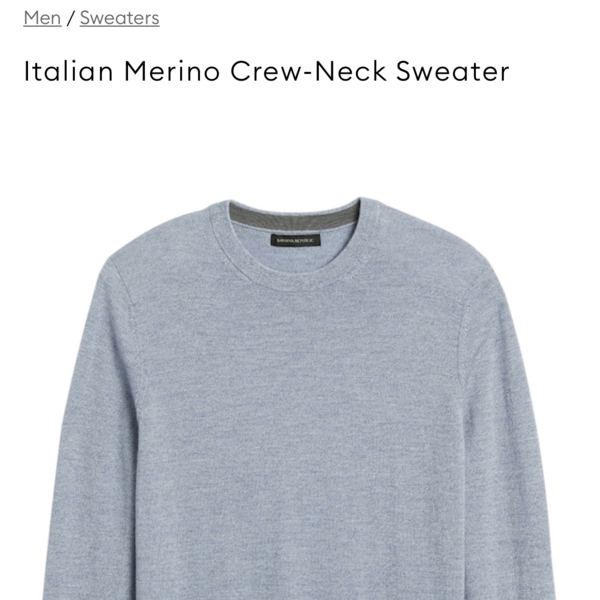 Banana Republic Sweater is being swapped online for free