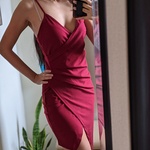 Red Wrap Dress Size XS is being swapped online for free