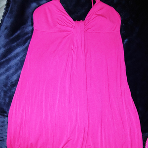 SUPER CUTE HOT PINK RUE 21 SPAGHETTI STRAP SUMMER DRESS is being swapped online for free