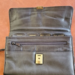 Genuine leather clutch w/key  is being swapped online for free