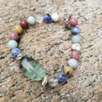 Fluorite crystal and stone bracelet is being swapped online for free