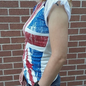 UK Punk Rock British Flag Shirt Size XS is being swapped online for free