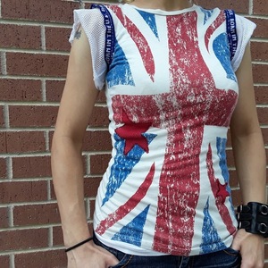 UK Punk Rock British Flag Shirt Size XS is being swapped online for free