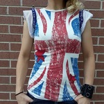 UK Punk Rock British Flag Shirt Size XS is being swapped online for free
