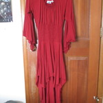 Red Pirate Bohemian Dress Fits XS - Medium is being swapped online for free