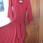 Red Pirate Bohemian Dress Fits XS - Medium is being swapped online for free