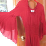 Red Pirate Bohemian Dress Fits XS - Medium is being swapped online for free