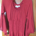 Red Pirate Bohemian Dress Fits XS - Medium is being swapped online for free
