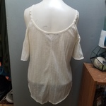 American Rag Cold Shoulder Peasants Top Sz S  is being swapped online for free