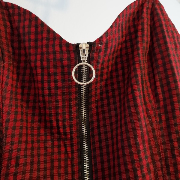 Red plaid dress is being swapped online for free