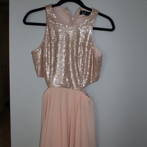 Lulu's Embellished Pink Cut-Out Dress is being swapped online for free