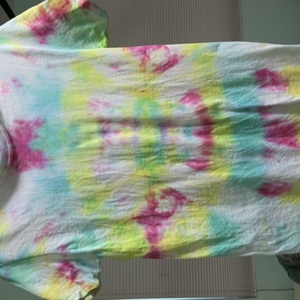 Tie Die Tee (Magenta, Yellow, Mint and White) is being swapped online for free