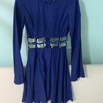 Forever 21 Blue Dress with Gold Embelishments is being swapped online for free