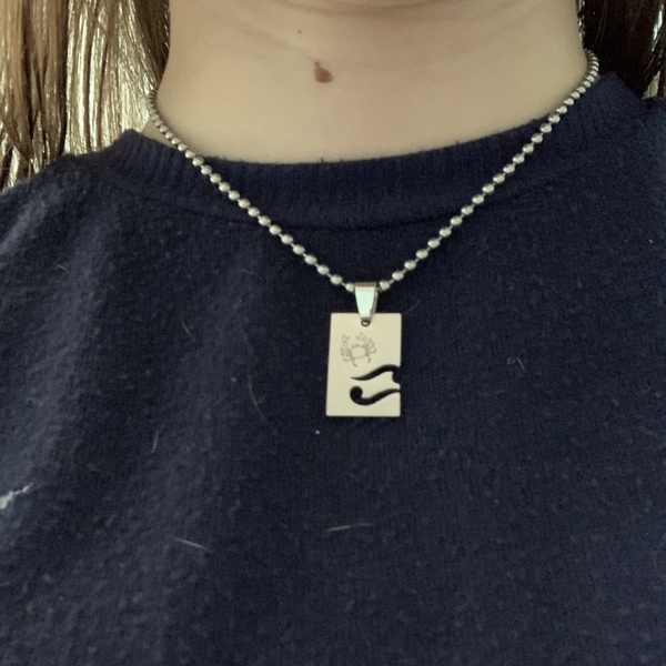 Silver Wave with Crab Beach Necklace is being swapped online for free
