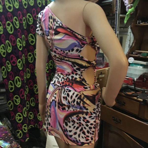 Rainbow leopard dress is being swapped online for free