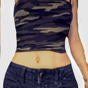 Camo crop top  is being swapped online for free