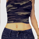 Camo crop top  is being swapped online for free