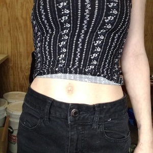 Flower print crop top  is being swapped online for free