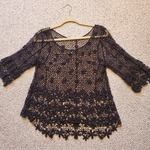 Crochet Lace Top Size S/M is being swapped online for free