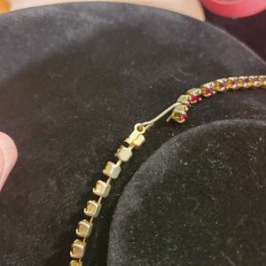 Vintage rhinestone necklace choker  is being swapped online for free