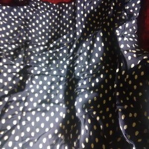 White pocadot dress  is being swapped online for free