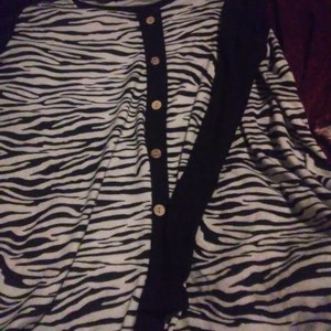 A zebra print long sleeve shirt is being swapped online for free