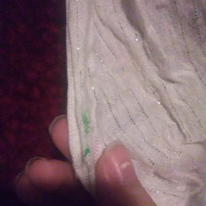 White scarf with silver lines is being swapped online for free