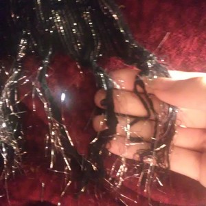 Black and silver scarf is being swapped online for free