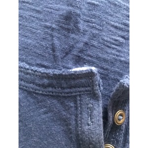 Aeropostale Blue Henley Top With Flowers Size Large is being swapped online for free