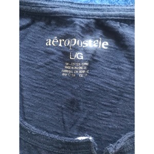 Aeropostale Blue Henley Top With Flowers Size Large is being swapped online for free