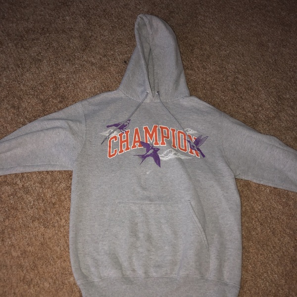 urban outfitters champion hoodie lightly worn is being swapped online for free