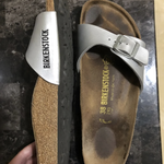 Silver like new birkenstocks is being swapped online for free
