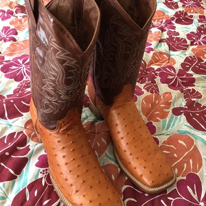Team West Ostrich Print western boots #TW1-210N-CGC-SQR  is being swapped online for free