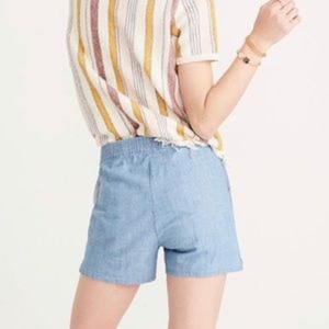 Madewell Chambray Pull-On Shorts Women's Size Small is being swapped online for free
