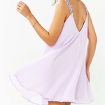 UO Purple Beaded Strap Trapeze Dress Sz XS is being swapped online for free
