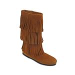 3 layers suede fringe Minnetonka Moccasins 2pairs is being swapped online for free