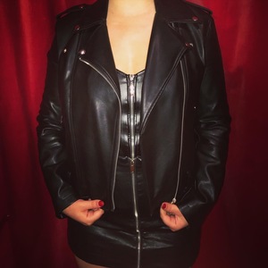 Leather jacket  is being swapped online for free