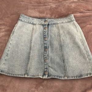 Pacsun Denim Skirt - Light Wash! is being swapped online for free