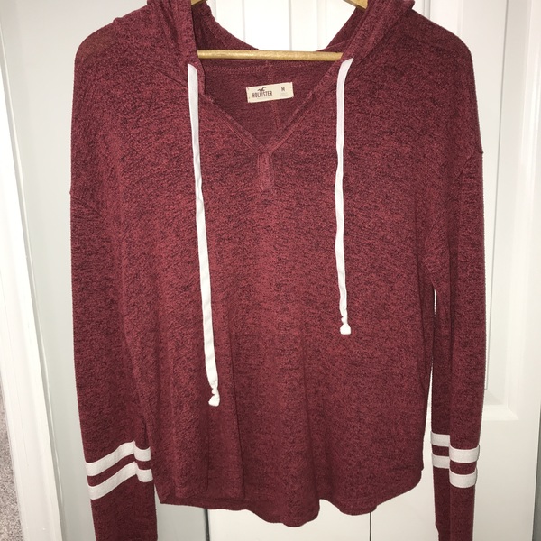 Red and Long-sleeve Hollister Jersey Shirt is being swapped online for free